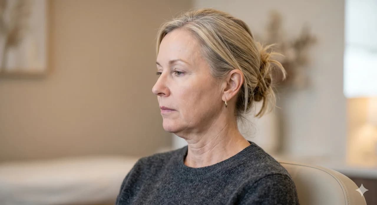 Schwache Kieferlinie